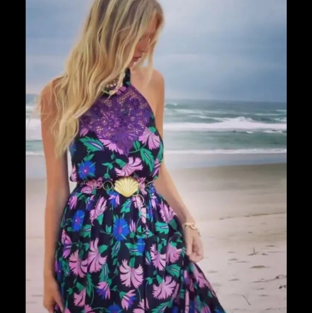 Chasing unicorns halter gown L